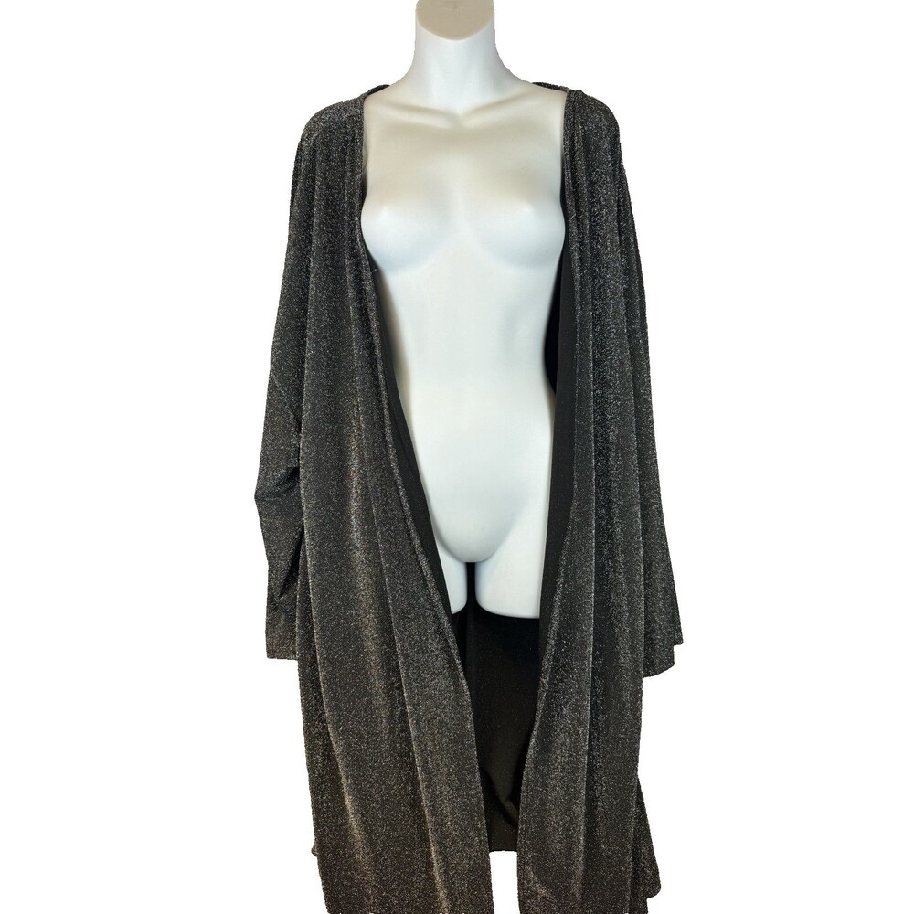 Hayden Black & Silver Shimmer Duster | 2X | New with Tags - Picture 6 of 16